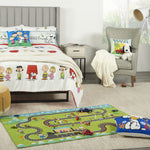 Peanuts Pnt11 Cozy Home Kids & Tween Multicolor 3'3" x 5'3" Area Rug, Easy Clean, Non Shedding, Bed Room, Living Room, Dining Room, Kitchen (3x5)