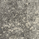 Nourison Passion Charcoal/Ivory 2'2" x 10' Area-Rug, Modern, Abstract, Easy-Cleaning, Non Shedding, Bed Room, Living Room, Dining Room, Kitchen, (10' Runner)