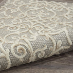 Nourison Aloha Indoor/Outdoor Natural 2'3" x 8' Area Rug, Transitional, French Country, Easy Cleaning, Non Shedding, Bed Room, Kitchen, Living Room, Deck, Backyard, (8' x Runner)