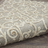 Nourison Aloha Indoor/Outdoor Natural 2'3" x 8' Area Rug, Transitional, French Country, Easy Cleaning, Non Shedding, Bed Room, Kitchen, Living Room, Deck, Backyard, (8' x Runner)