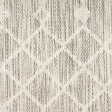 Nourison Positano Indoor/Outdoor Light Grey 9' x 12' Area Rug, Easy Cleaning, Non Shedding, Bed Room, Living Room, Dining Room, Backyard, Deck, Patio (9x12)