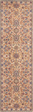 Nourison Reseda Traditional Natural 2'3'' x 7'6'' Area-Rug, Easy-Cleaning, Non Shedding, Bed Room, Living Room, Dining Room, Kitchen (2x8)