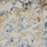 Nourison Trance Abstract Ivory/Multi 3'11" x 5'11" Area -Rug, Easy -Cleaning, Non Shedding, Bed Room, Living Room, Dining Room, Kitchen (4x6)