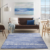 Nourison Whimsicle Tribal Navy Ivory 4' x 6' Area Rug, Easy Cleaning, Non Shedding, Bed Room, Living Room, Dining Room, Kitchen (4x6)