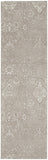Nourison Damask Farmhouse Light Grey 2'3" x 7'6" Area -Rug, Easy -Cleaning, Non Shedding, Bed Room, Living Room, Dining Room, Kitchen (2x8)