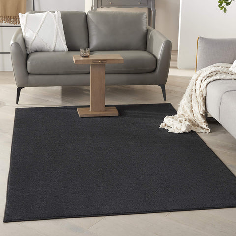 Nourison Essentials 4' x 6' Black Outdoor Indoor/Outdoor Rug