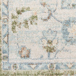 Nourison Astra Machine Washable Blue Green 3'3" x 5' Area Rug, Easy Clean, Non Shedding, Bed Room, Living Room, Dining Room, Kitchen (3' x 5')
