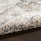 Nourison Astra Machine Washable Traditional Silver Grey 2'2" x 10' Area Rug, Easy Clean, Non Shedding, Bed Room, Living Room, Dining Room, Kitchen (2x10)