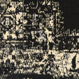 Nourison Grafix Traditional Black 5'3" x Round Area Rug, Easy Clean, Non Shedding, Bed Room, Living Room, Dining Room, Kitchen (5 Round)