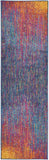 Nourison Passion Abstract Multicolor 2'2" x 10' Area -rug, Easy -cleaning, Non Shedding, Bed Room, Living Room, Dining Room, Kitchen (2x10)