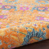 Nourison Passion Sunburst 5'3" x Round Area Rug, Boho, Moroccan, Bed Room, Living Room, Dining Room, Kitchen, Easy Cleaning, Non Shedding, (5' Round)