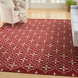 Nourison Essentials Outdoor Brick Ivory 5' x 7' Area Rug, Easy Cleaning, Non Shedding, Bed Room, Living Room, Dining Room, Deck, Backyard, Patio (5x7)