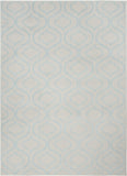 Nourison Jubilant Trellis Ivory/Blue 5'3" x 7'3" Area -Rug, Easy -Cleaning, Non Shedding, Bed Room, Living Room, Dining Room, Kitchen (5x7)