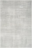 Nourison Glam Abstract Silver Grey 3'11" x 5'11" Area Rug, Easy Cleaning, Non Shedding, Bedroom, Living Room, Dining Room, Backyard, Deck, Patio