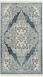 Nourison Geneva Lt.Blue/Ivory 2'2" x 3'9" Area -rug, Traditional, French Country, Easy -cleaning, Non Shedding, Bed Room, Living Room, Dining Room, Kitchen, (2' x 4')