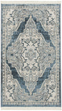 Nourison Geneva Lt.Blue/Ivory 2'2" x 3'9" Area -rug, Traditional, French Country, Easy -cleaning, Non Shedding, Bed Room, Living Room, Dining Room, Kitchen, (2' x 4')