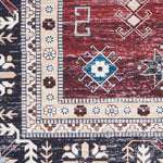 Nourison Fulton Tribal Red 1'10" x 5' Area -Rug, Easy -Cleaning, Non Shedding, Bed Room, Living Room, Dining Room, Kitchen (2x5)