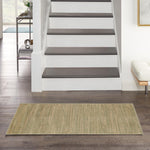 Nourison Essentials Indoor/Outdoor Green Gold 2' x 4' Area Rug, Easy Cleaning, Non Shedding, Bed Room, Living Room, Dining Room, Backyard, Deck, Patio (2x4)