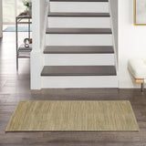 Nourison Essentials Indoor/Outdoor Green Gold 2' x 4' Area Rug, Easy Cleaning, Non Shedding, Bed Room, Living Room, Dining Room, Backyard, Deck, Patio (2x4)