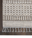 Nourison Asilah Mocha/Ivory 2'2" x 8'2" Area Rug, Boho, Moroccan, Easy Cleaning, Non Shedding, Bed Room, Living Room, Dining Room, Kitchen, (8' x Runner)