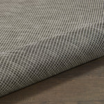 Nourison Positano 8' x Round Charcoal Fabric Modern Area Rug (8' Round)