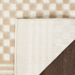 Nourison Casual Beige 2' x 6' Area Rug Easy Clean, Non Shedding, Bed Room, Living Room, Dining Room, Kitchen (6' Runner)