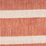 Nourison Positano 5' x 7' Terracotta Striped Indoor/Outdoor Area Rug, Easy Cleaning, Non Shedding, Bedroom, Living Room, Dining Room, Deck, Backyard, Patio