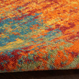 Nourison Essentials Indoor/Outdoor Flame 4' x 6' Area -Rug, Easy -Cleaning, Non Shedding, Bed Room, Living Room, Dining Room, Backyard, Deck, Patio (4x6)