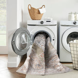 Nourison Astra Machine Washable Traditional Sage Multi 2'2" x 10' Area Rug, Easy Clean, Non Shedding, Bed Room, Living Room, Dining Room, Kitchen (2x10)