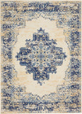 Nourison Grafix White 5'3'' x 7'3'' Traditional Area-Rug, Modern, Easy-Cleaning, Non Shedding, Bed Room, Living Room, Dining Room, Kitchen (5x7)