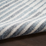 Nourison Astra Machine Washable Geometric Ivory Blue 4' x 6' Area -Rug, Easy -Cleaning, Non Shedding, Bed Room, Living Room, Dining Room, Kitchen (4x6)