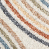 Nourison Astra Machine Washable Abstract Ivory/Multi 2'2" x 4' Kids Area -Rug, Easy -Cleaning, Non Shedding, Bed Room, Living Room, Dining Room, Kids -Rug, Playroom, Nursery (2x4)