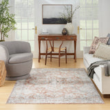 Nourison Astra Machine Washable Bohemian Gold/Multicolor 5'3" x 7' Area Rug, Easy Clean, Non Shedding, Bed Room, Living Room, Dining Room, Kitchen (5x7)