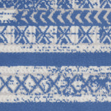 Nourison Whimsicle Tribal Light Blue Ivory 3' x 5' Area Rug, Easy Cleaning, Non Shedding, Bed Room, Living Room, Dining Room, Kitchen (3x5)