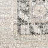 Nourison Serenity Home Vintage Ivory Grey 5'3" x 7'3" Area -Rug, Easy -Cleaning, Non Shedding, Bed Room, Living Room, Dining Room, Backyard, Deck, Patio (5x7)