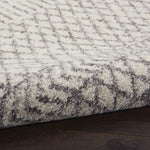 Nourison Passion Bohemian Ivory/Grey 4' x Round Area -Rug, Easy -Cleaning, Non Shedding, Bed Room, Living Room, Dining Room, Kitchen (4 Round)