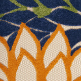 Nourison Aloha 36" x 60" Fabric Indoor/Outdoor Rug in Multi-Color