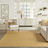 Nourison Positano Indoor/Outdoor Yellow 5' x 7' Area Rug, Easy Cleaning, Non Shedding, Bed Room, Living Room, Dining Room, Backyard, Deck, Patio (5x7)