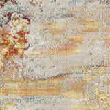 Nourison Celestial Modern Abstract Sealife 3' x 5' Area-Rug, Easy-Cleaning, Non Shedding, Bed Room, Living Room, Dining Room, Kitchen (3x5)