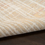 Nourison Washable Decor Beige Peach 2' x 6' Area Rug - Easy Clean, Non Shedding, Bed Room, Living Room, Dining Room, Kitchen (6' Runner)