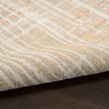 Nourison Washable Decor Beige Peach 2' x 6' Area Rug - Easy Clean, Non Shedding, Bed Room, Living Room, Dining Room, Kitchen (6' Runner)