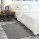 Nourison Positano Indoor/Outdoor Charcoal 3' x 5' Area Rug, Easy Cleaning, Non Shedding, Bed Room, Living Room, Dining Room, Backyard, Deck, Patio (3x5)