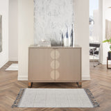 Nourison Elwood Grey/Ivory 2'2" x 4'5" Area -Rug, Casual, Moroccan, Easy -Cleaning, Non Shedding, Bed Room, Living Room, Dining Room, Kitchen, (2' x 4')