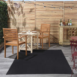 Nourison Essentials 4' x 6' Black Outdoor Indoor/Outdoor Rug