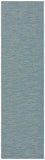 Nourison Practical Solutions Outdoor Aqua 2'2" x 8' Area Rug, Easy Cleaning, Non Shedding, Bed Room, Living Room, Dining Room, Deck, Backyard, Patio (2x8)