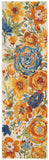 Nourison Allur Modern Floral Ivory Multicolor 2'3" x 7'6" Area -Rug, Easy -Cleaning, Non Shedding, Bed Room, Living Room, Dining Room, Kitchen (2x8)" }