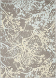 Nourison Jubilant Abstract Grey 5'3" x 7'3" Area Rug, Easy Cleaning, Non Shedding, Bed Room, Living Room, Dining Room, Kitchen (5x7)