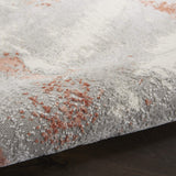 Nourison Elation Abstract Grey Brick 4' x 6' Area -rug, Easy -cleaning, Non Shedding, Bed Room, Living Room, Dining Room, Kitchen (4x6)