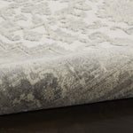 Nourison Cyrus Bohemian Ivory/Grey 2'6" x 4' Area Rug, Easy Clean, Non Shedding, Bed Room, Living Room, Dining Room, Kitchen (3x4)