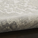 Nourison Cyrus Bohemian Ivory/Grey 2'6" x 4' Area Rug, Easy Clean, Non Shedding, Bed Room, Living Room, Dining Room, Kitchen (3x4)